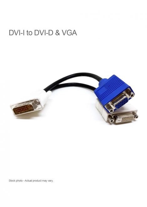 DVI-I to DVI-D & VGA Splitter Adapter