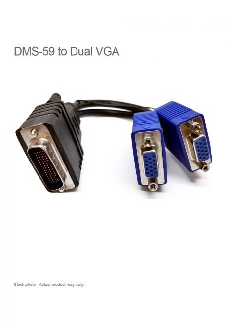 DMS-59 to Dual VGA Video Splitter Adapter