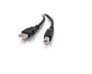 USB 2.0 Cable Type A Male to Type B Male 6 ft, Black