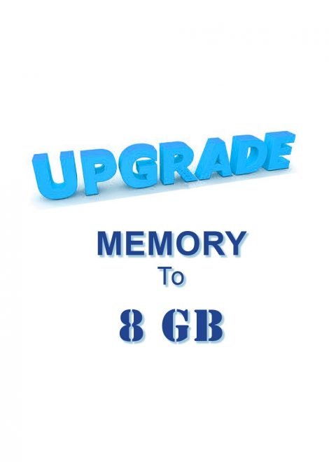Upgrade: Memory from 4 GB to 8 GB