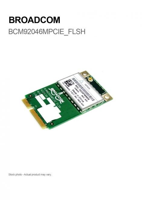 BROADCOM BCM92046MPCIE_FLSH Bluetooth Wireless WPAN Card mini PCI-e
