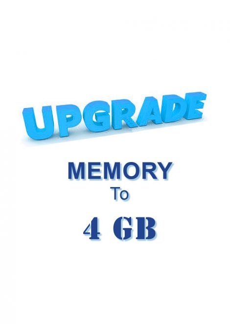 Upgrade: Memory from 2 GB to 4 GB