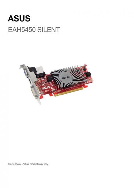 ASUS Radeon EAH5450 SILENT 1GB DDR3 PCI-e HDMI/DVI-I/VGA