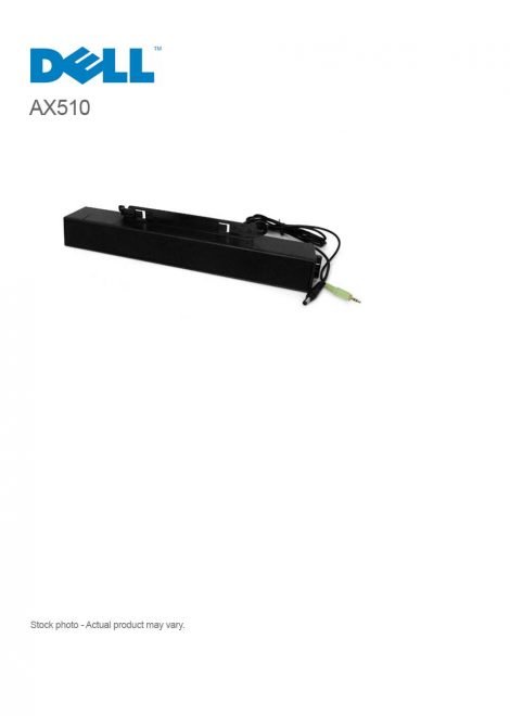 Dell AX510 Sound Bar - PC multimedia speakers 10 Watt