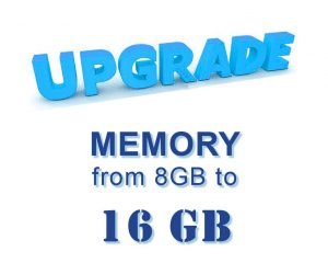 Upgrade: Memory from 8 GB to 16 GB