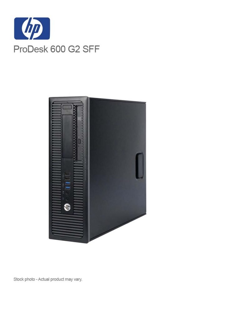 HP ProDesk 600 G2 SFF Core i5-6600 3.30GHz, 16GB, 512GB SSD, DVDRW, WIN 10 Pro