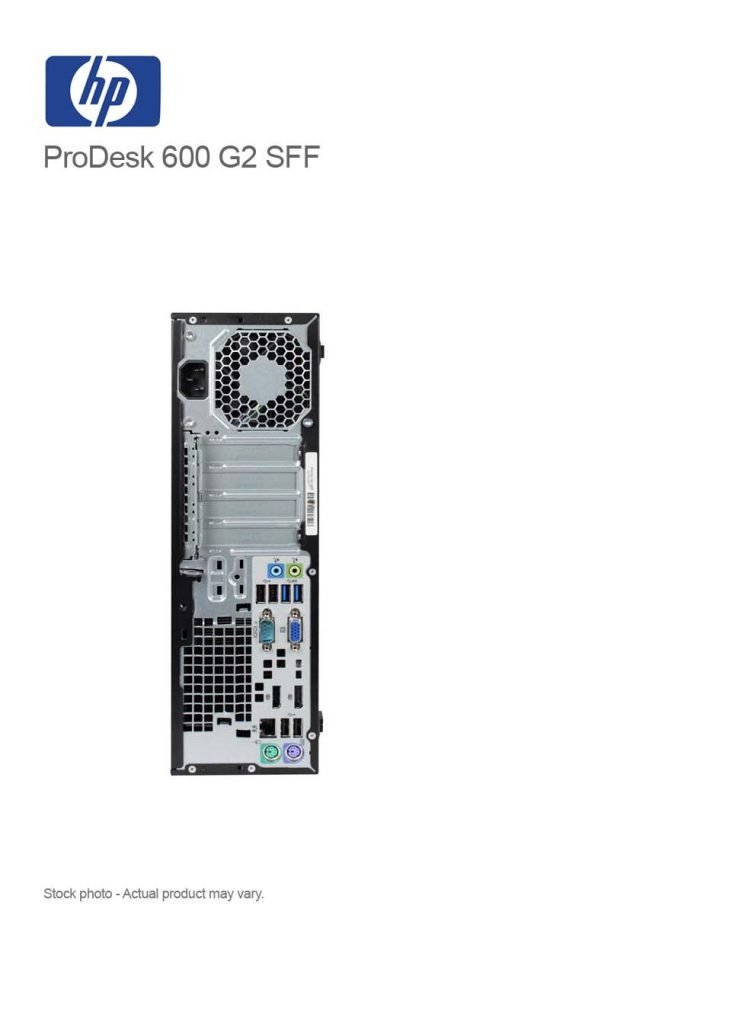 HP ProDesk 600 G2 SFF Core i5-6600 3.30GHz, 16GB, 512GB SSD, DVDRW, WIN 10 Pro - Image 2
