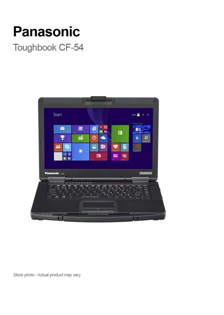Panasonic ToughBook CF-54 MK3, Core i5-7300U, 16GB, 512GB SSD, 4G LTE, 14", WIN 10 PRO