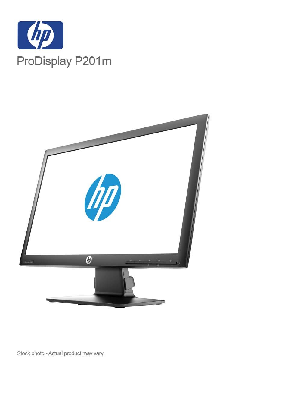 HP ProDisplay P201m 20-inch LED Backlit Monitor 1600x900 - Image 2