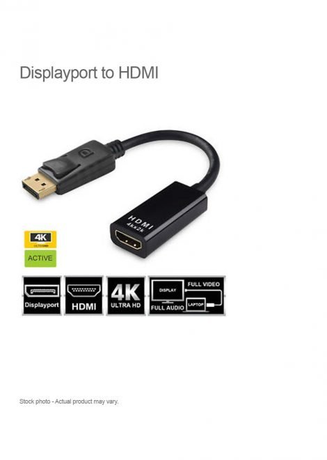 Displayport to HDMI Cable adpater(M-F) 4K