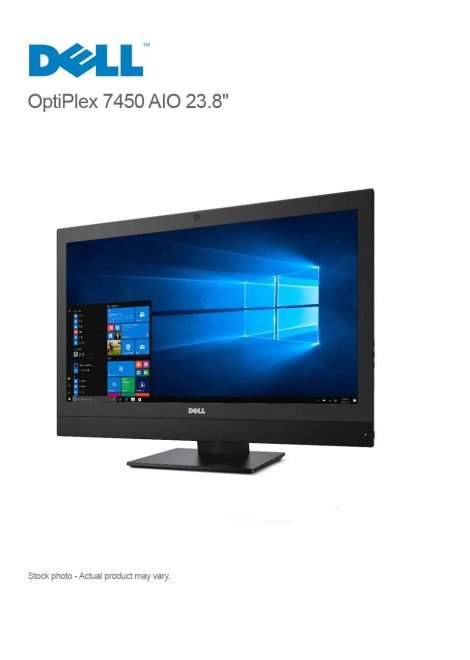 Dell OptiPlex 7450 AIO 23.8" Core i7-7700 3.6 GHz,16 GB, 256 GB SSD, Touch, WIN 11 PRO