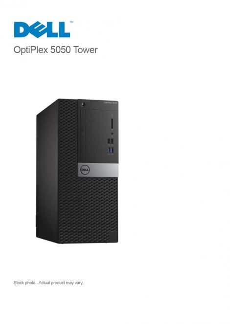 Dell OptiPlex 5050 Tower Core i5-6500 3.2GHz, 16GB, 1 TB HDD, WIN 10 PRO