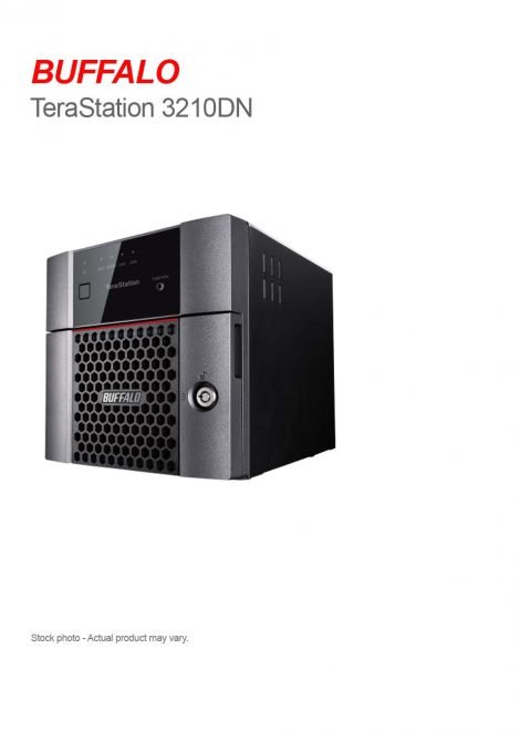 BUFFALO TeraStation 3210DN, 8 TB (2 x 4TB) Network Storage (TS3210DN0402)