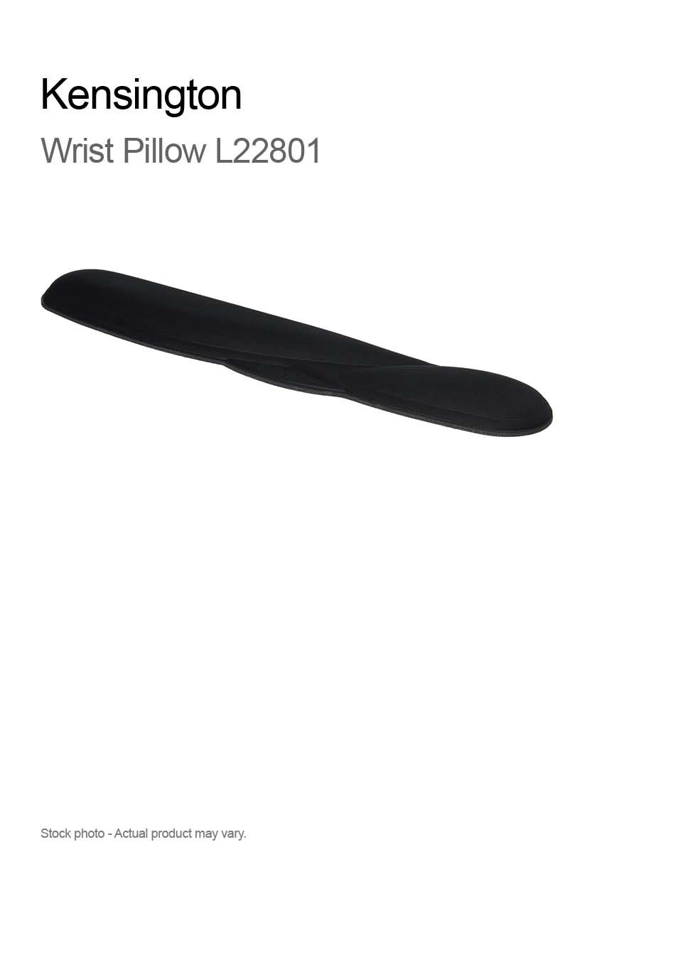 Kensington L22801US Wrist Pillow Keyboard Wrist Rest - Black