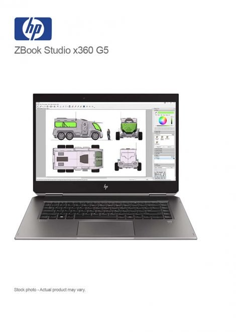 HP ZBook Studio x360 G5 Core i7-8750H, 32GB, 512GB NVMe, 15.6"UHD 3840 x 2160 Touch, WIN 11 PRO