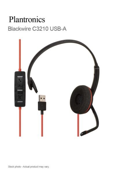 Plantronics Blackwire C3210 USB-A Corded Monaural UC Headset