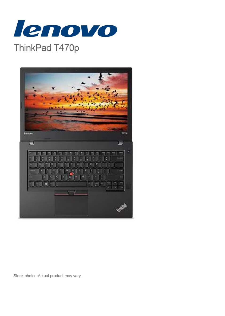 Lenovo ThinkPad T470p Core i5-7440HQ, 16 GB, 256 GB SSD, 14″ FHD, WIN 10 Pro - Image 2