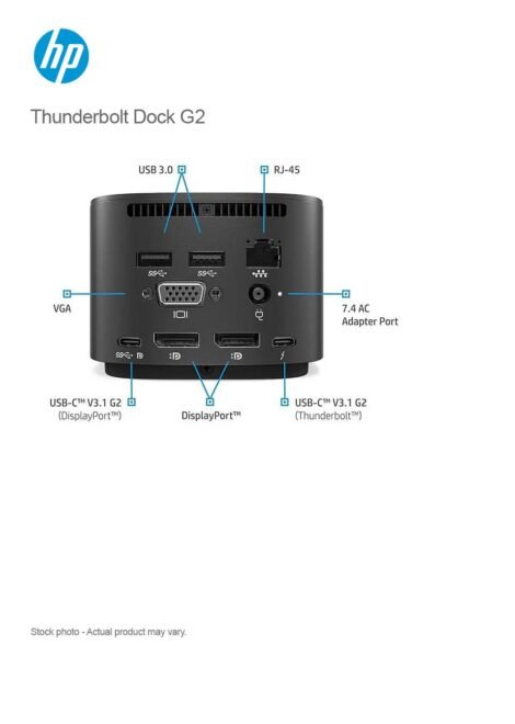 HP Thunderbolt Dock 120W G2 (3UK37UT#ABA ) - Image 2