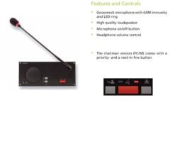 Televic Conference Integrated Delegate Panel 71.60.2202 FC/M