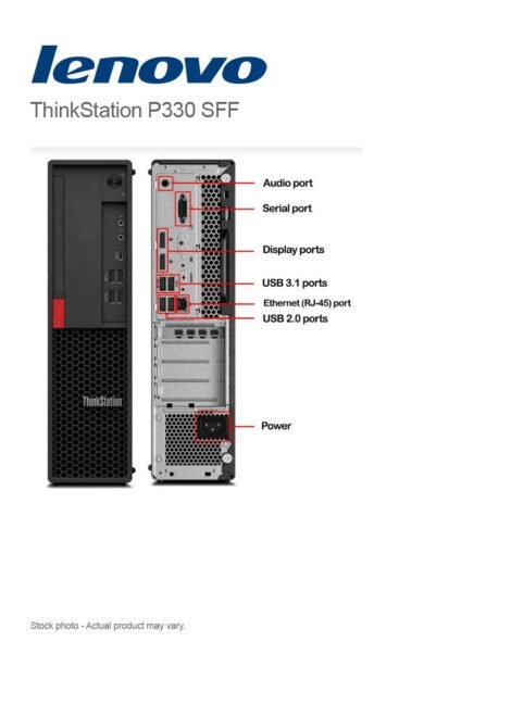 Lenovo ThinkStation P330 SFF i5-8500, 8GB, 256GB M.2 NVMe, WIN 11 Pro - Image 2